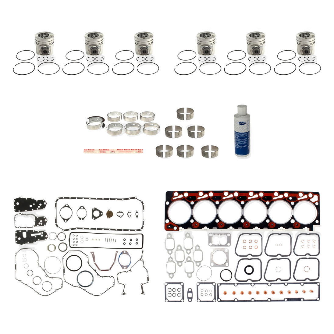 4091006STD | Cummins 6B/T/A Mahle Inframe Kit, New