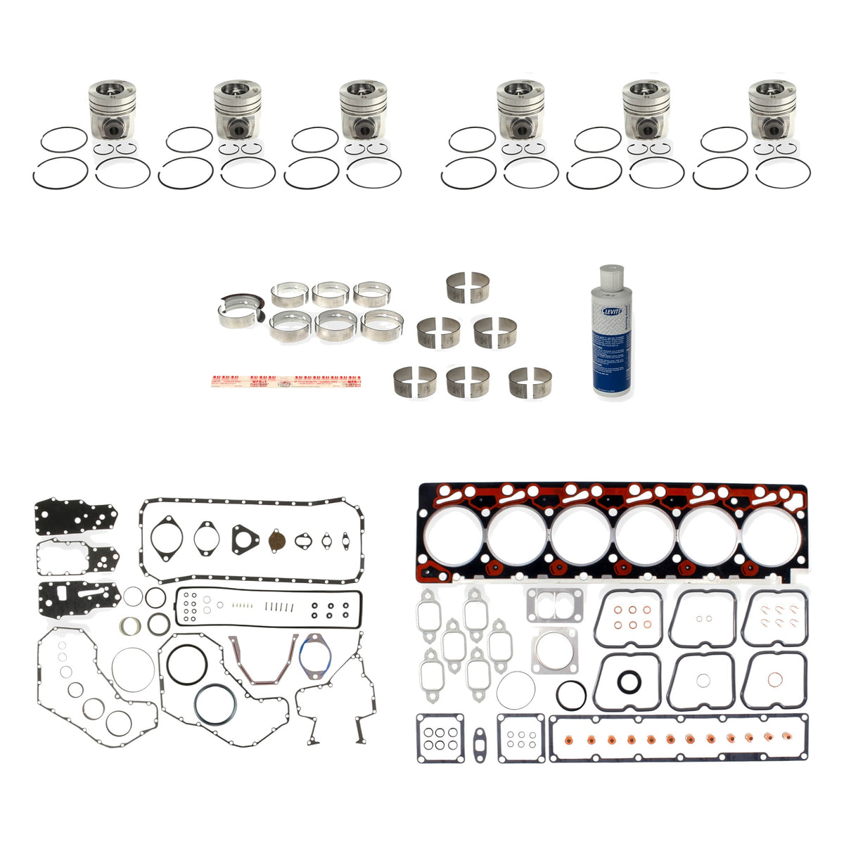 4091006STD | Cummins 6B/T/A Mahle Inframe Kit, New
