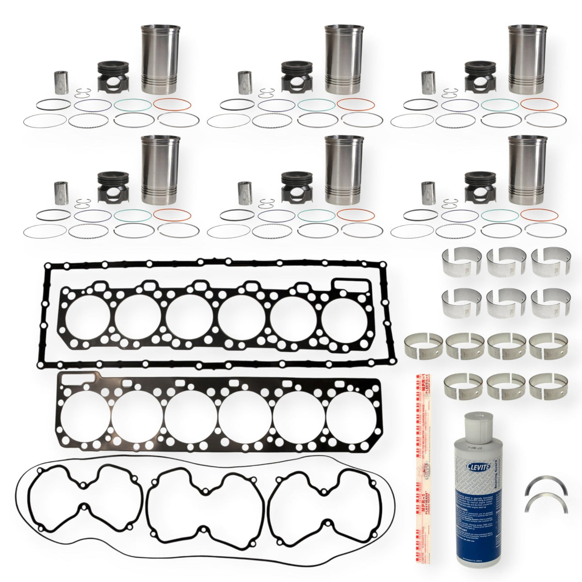10R3304 | Caterpillar C15 Twin Turbo Mahle Inframe Kit, New | 4565089STD
