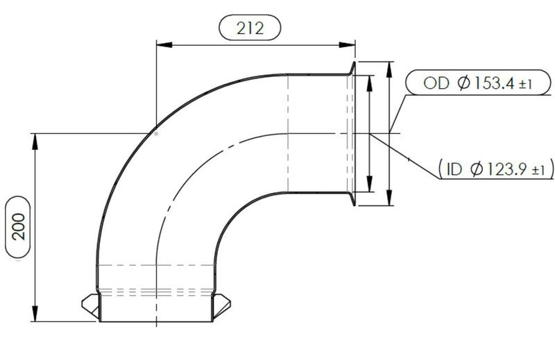 M663123003 | Kenworth EPA10 Exhaust Pipe, New | 5EE075