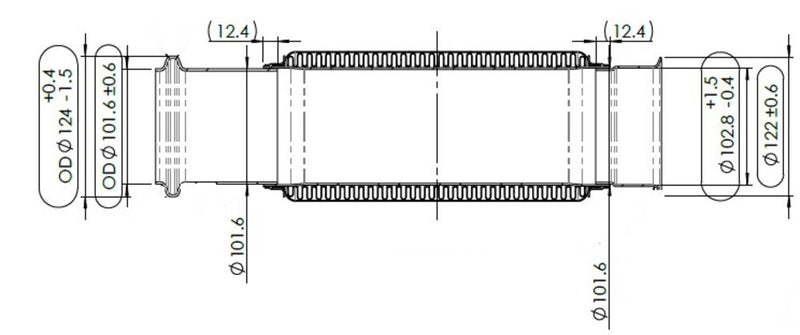 21428536, | Volvo EPA07 Exhaust Bellow, New | 8CA007