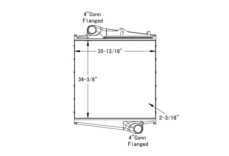 1030154 | Volvo VN (1996-2003) Charge Air Coolers, New | CAC7010