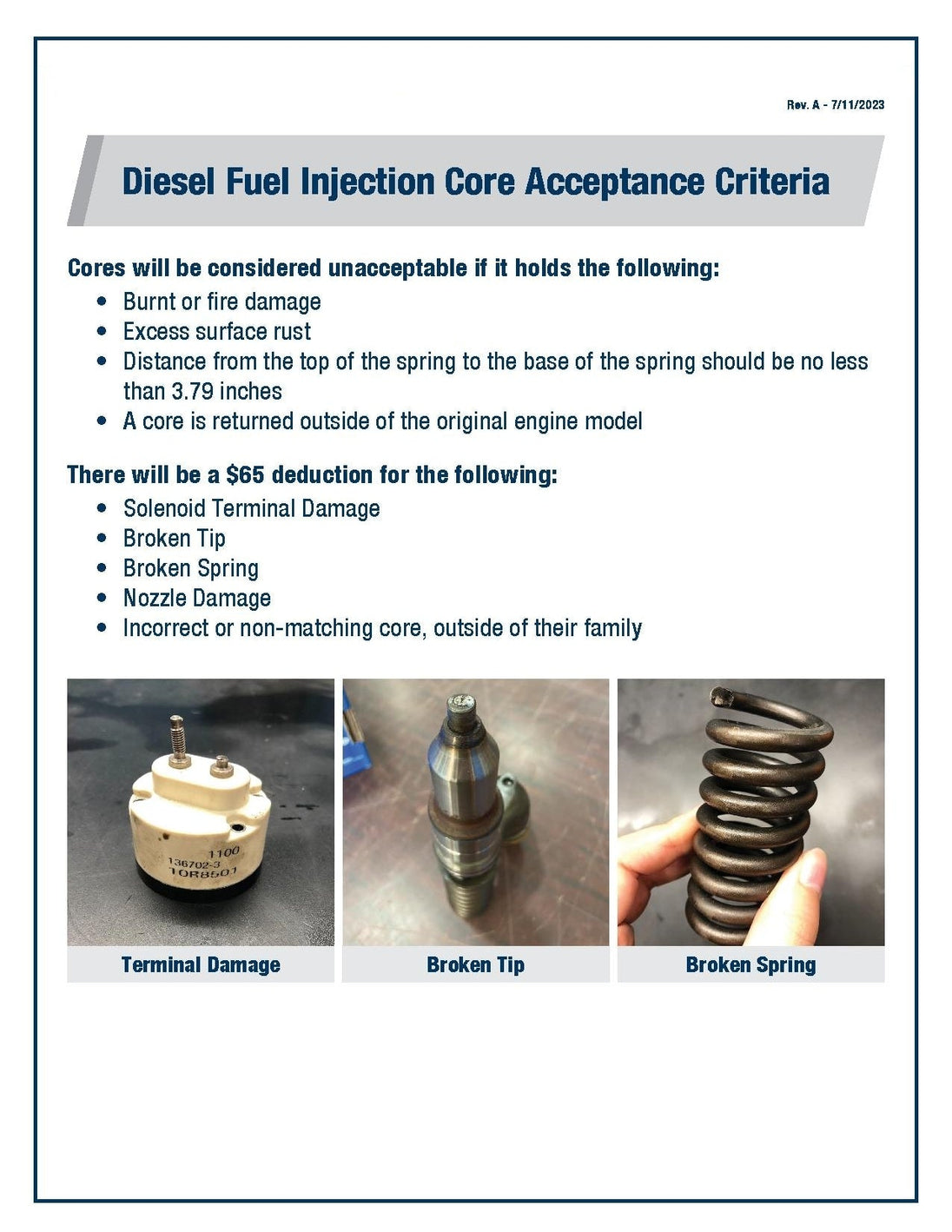 C15 Injector Code 10R3261 | Caterpillar C15 Acert High Flow +40HP Fuel Injector, Remanuf