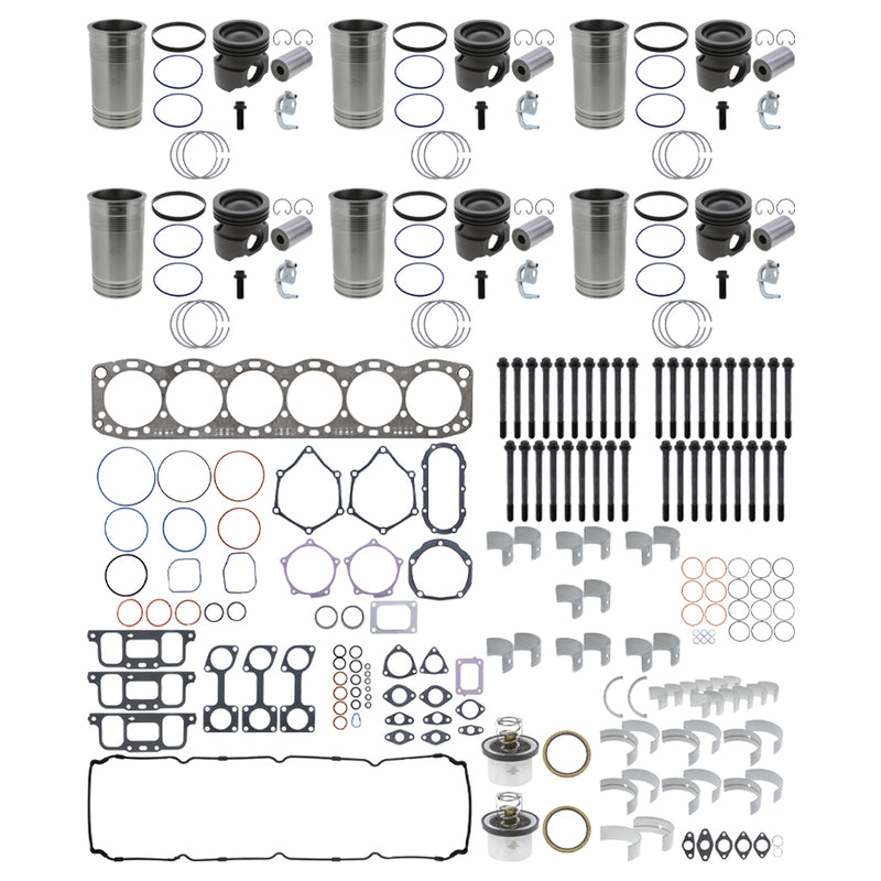 S60109-017C | Detroit Diesel 12.7L Upgraded Monotherm Piston Inframe Kit, New | 23532562 / 23532554